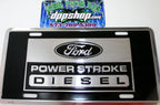 Powerstroke Diesel Truck License Plate Tag for Ford