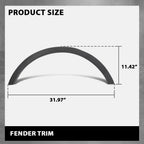 Rear Fender Flare Wheel Arch Molding for Ford Escape (2013–2016)