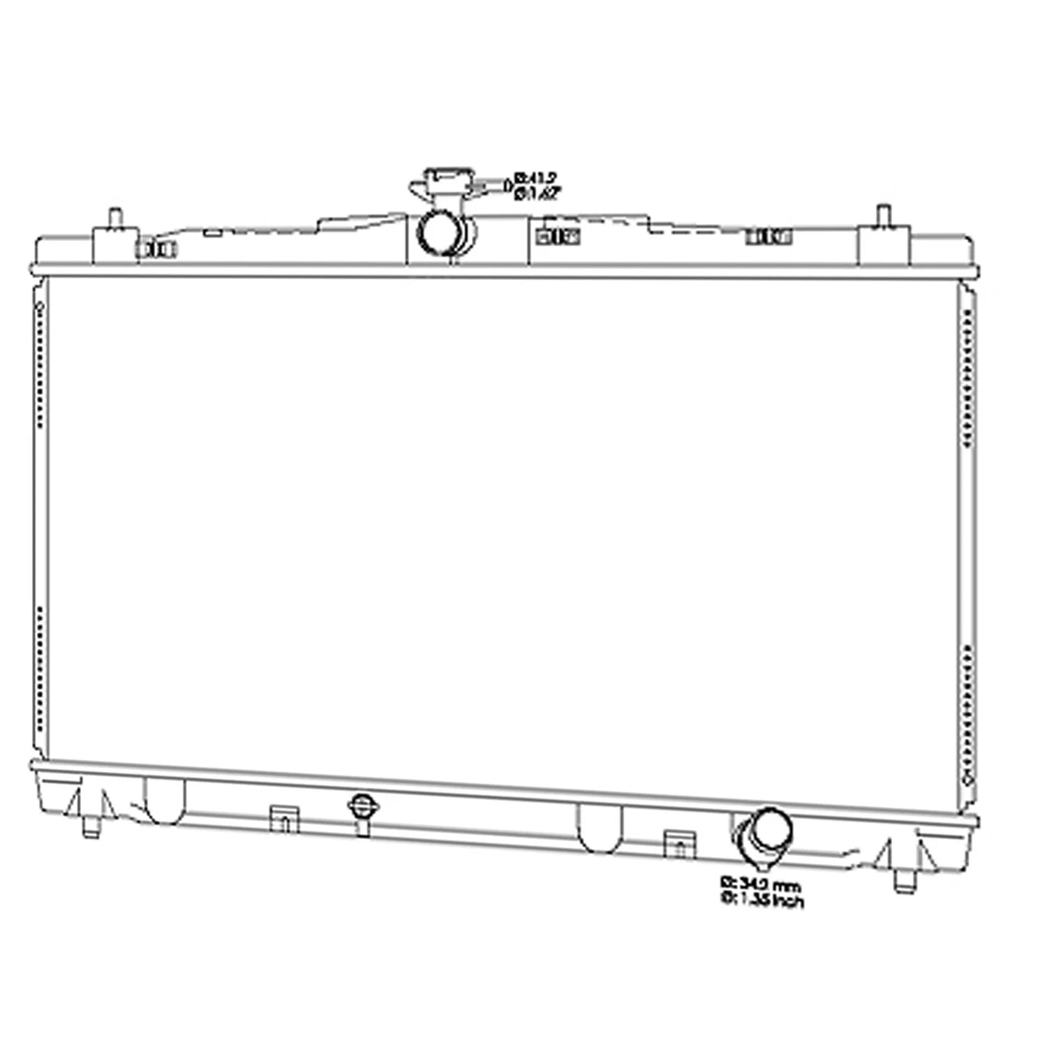 Replacement Radiator for Toyota Camry (2012–2017)