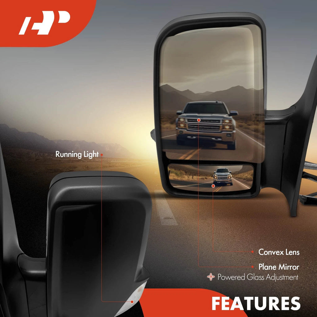 Driver Manual Mirror for Dodge Sprinter 2500 (2007-2009)
