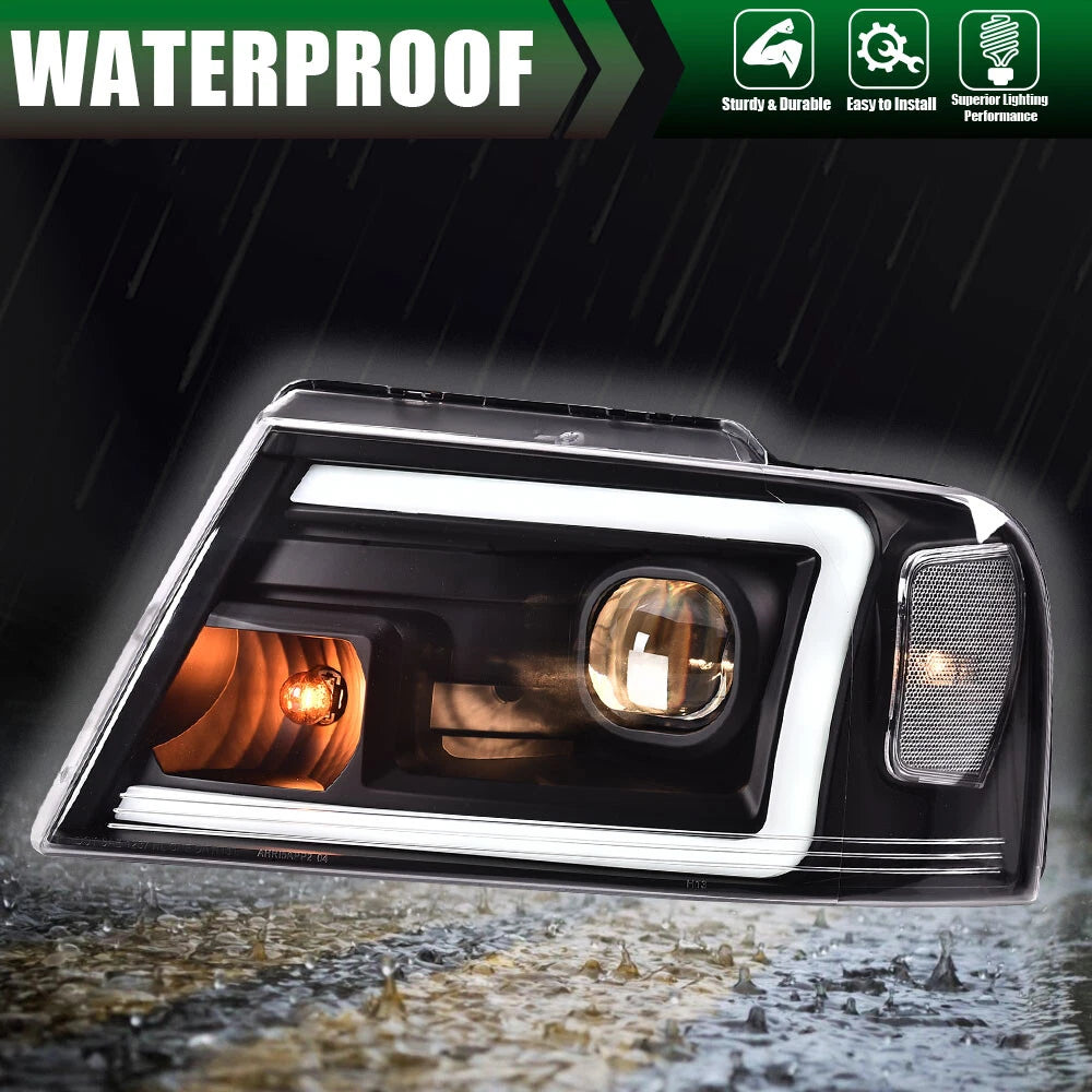 LED Projector Headlights for Ford F-150, Lincoln Mark LT (2004–2008)