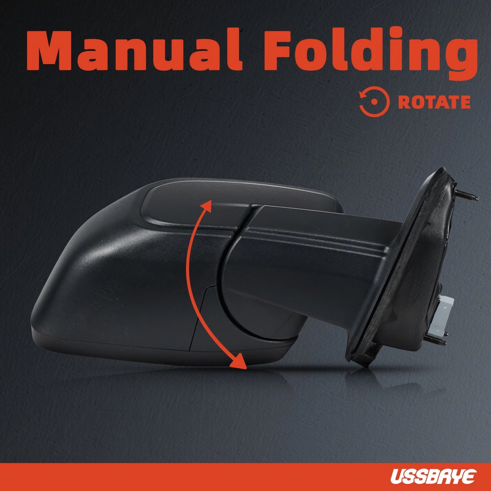 Side Mirror for Ford Maverick (2022–2024) Manual Textured Right Passenger 0 Pin