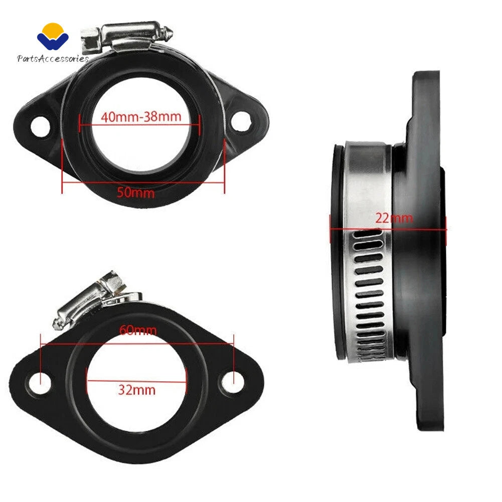 Flange Adapter Carb Manifold Intake Boot for Motorcycle PWK 32mm 34mm