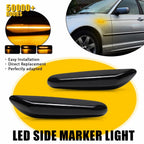 Sequential Amber LED Side Marker Turn Signal Light for BMW E90 E60 E82 E87 E88