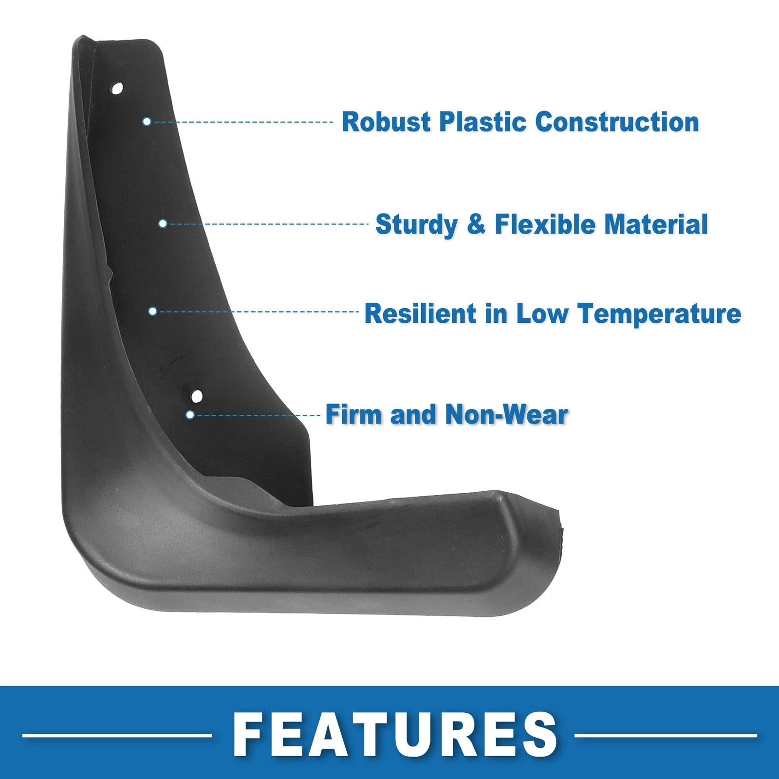 Set of 2 Front & Rear Mud Flap Splash Guards for Buick Regal Sedan (2011–2017)