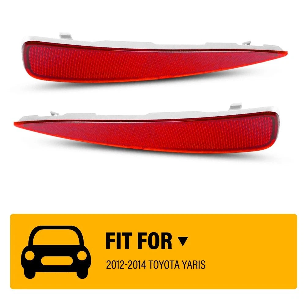 Red Rear Reflector Bumper for Toyota Yaris (2012–2014) 52164-52100