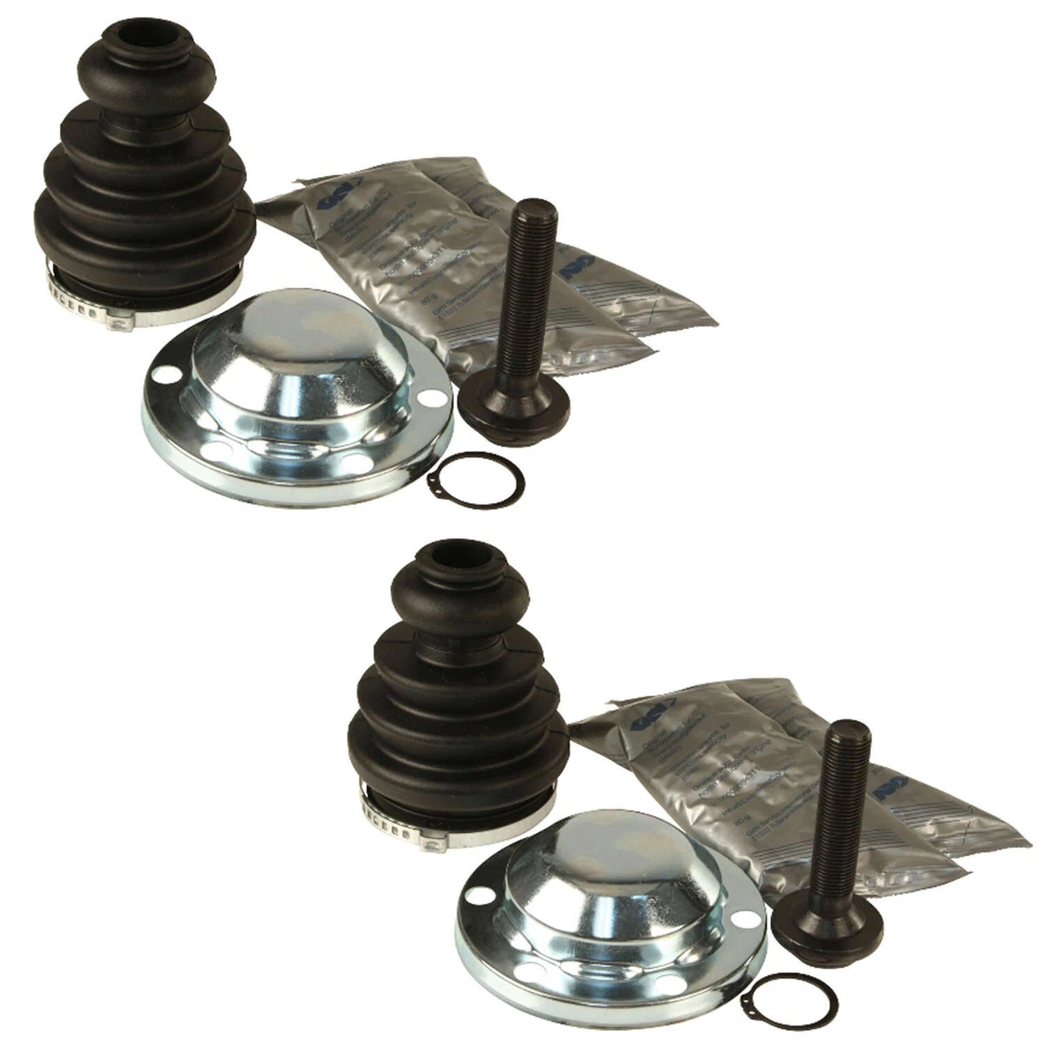 Set of 2 Front Inner Boot Kit for Audi Volkswagen 1.8L L4