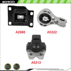 3X Engine Motor Mounts for Ford Focus 2008–2011 (2.0L L4)