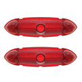Brake Tail Light Lenses Left Right Replacement Pair for 1951 Ford Passenger