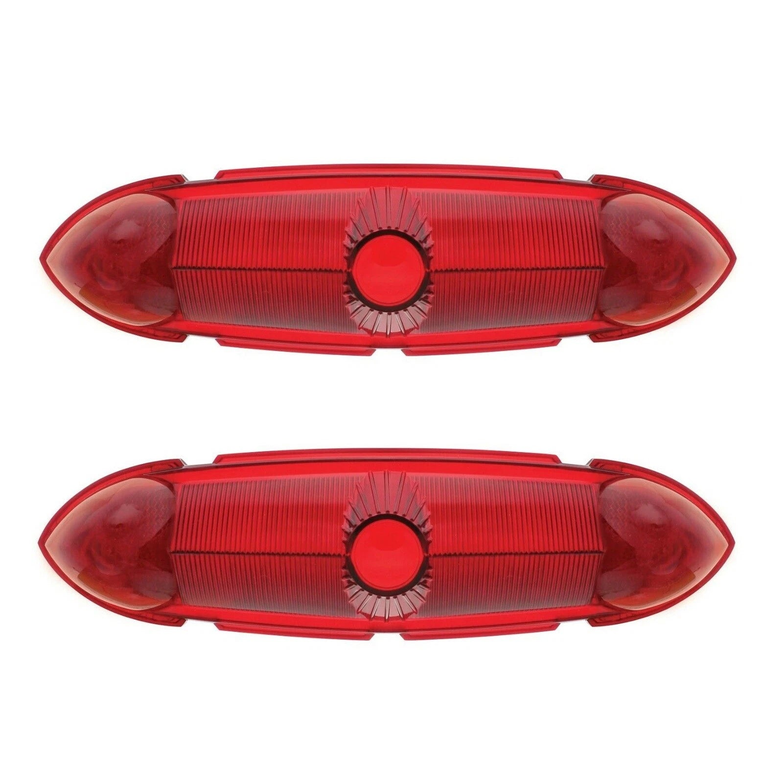 Brake Tail Light Lenses Left Right Replacement Pair for 1951 Ford Passenger