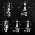 2x H7 LED Headlight Bulb Kit for 80W 18000LM 6500K