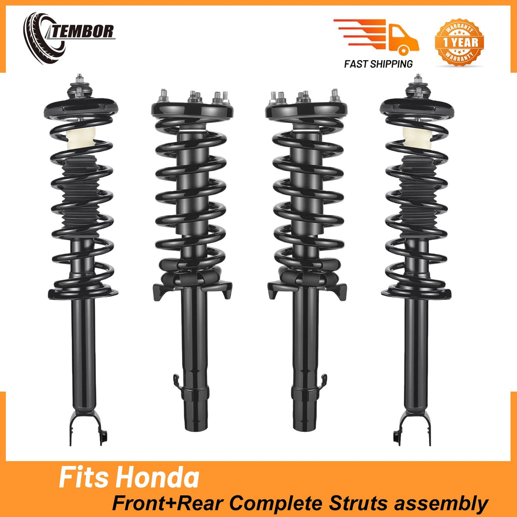 Complete Front and Rear Struts Set for 2008-2012 Honda Accord (2.4L 3.5L)