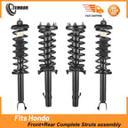 Complete Front and Rear Struts Set for 2008-2012 Honda Accord (2.4L 3.5L)