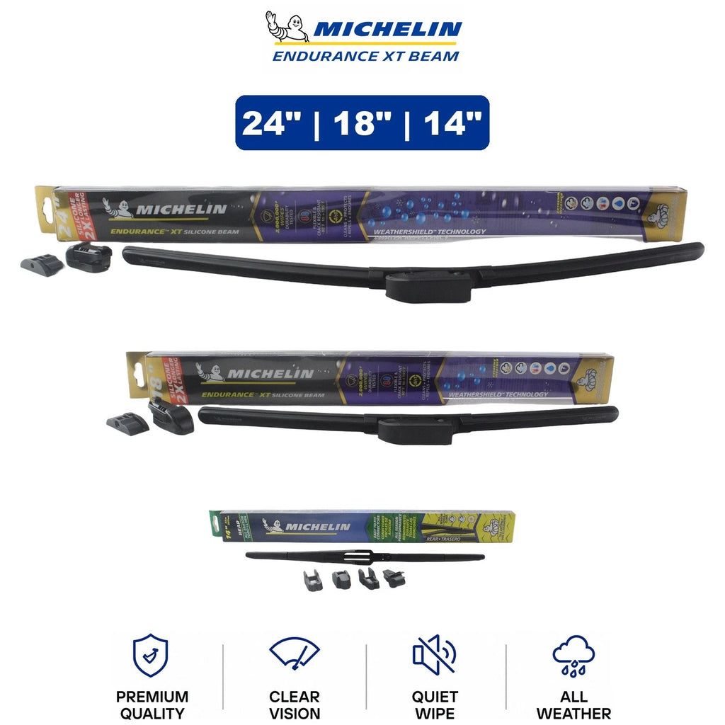 Set of 3 Wiper Blades for Mazda CX-5 (2013–2016) - 24"/18"/14"