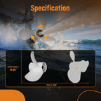 3 Blade Propeller for Yamaha 50-115HP Outboard