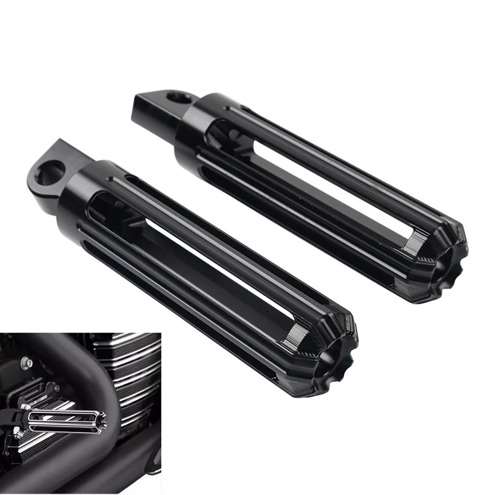 2X Male Mount Foot Pegs for Harley Touring Sportster Softail Dyna