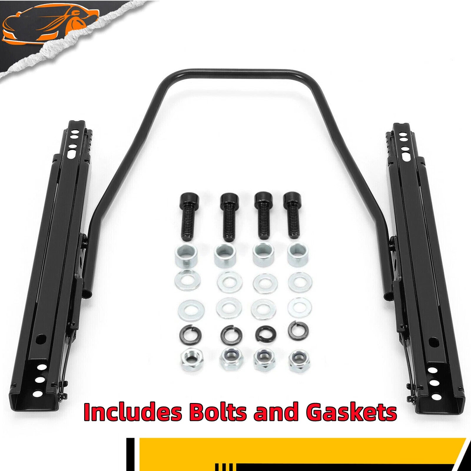 Dual Lock Design Seat Base Slider Bracket Rail for Universal Fit (SBR-001)