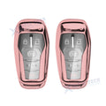 2X Rose Gold Keyless Smart Key Fob Shell for Lincoln MKZ MKC (2017–2020)