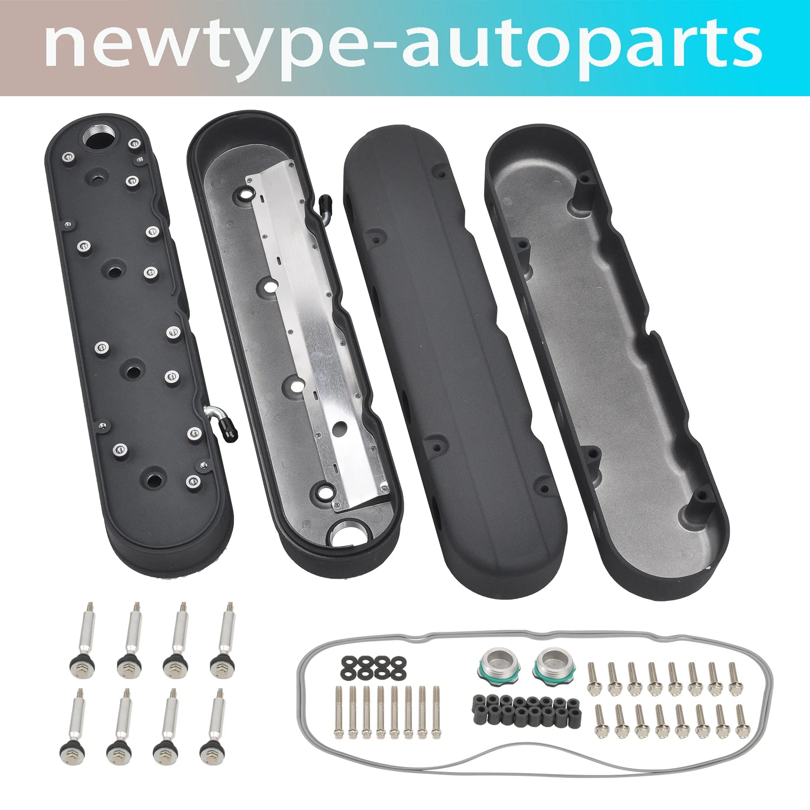 LS Smooth Cast Valve Covers with Coil Mounts for Chevy Small Block SB V8