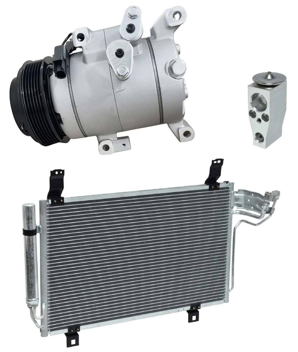 A/C Compressor Kit With Condenser for Mazda CX-5 2.0L 2.5L (2018–2018)