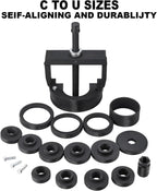 Master Wheel Hub Bearing Remover Installer Tool Kit for C to U Size Vehicles