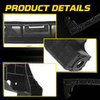 Set of 2 Bumper Impact Bar Brackets for Honda Fit (2009-2014) Black