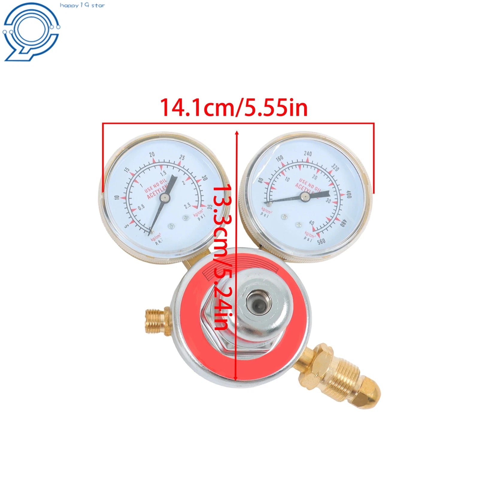 Welding Torch Kit with Brass Regulators for Oxygen & Acetylene