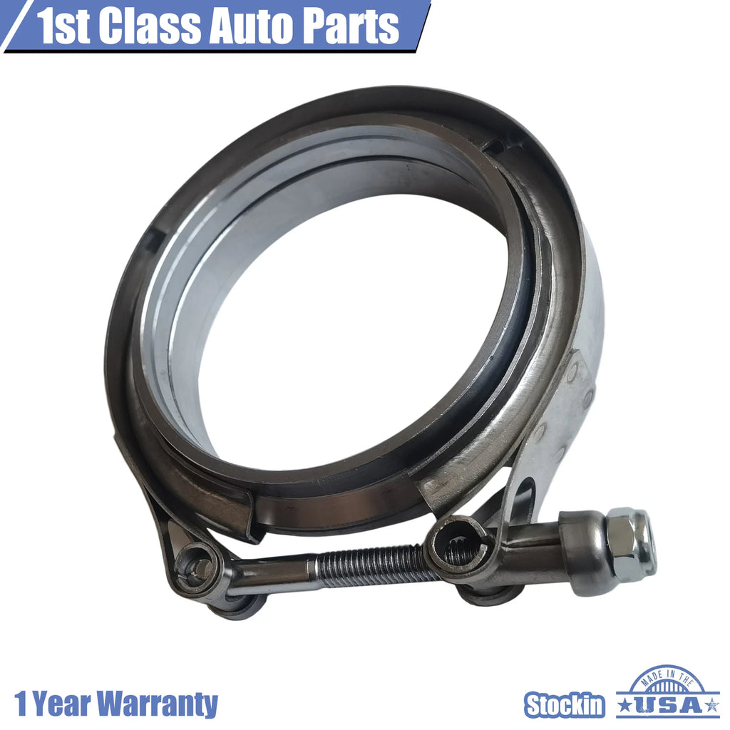3.5'' V-Band Flange & Clamp Kit for Turbo Exhaust Downpipe