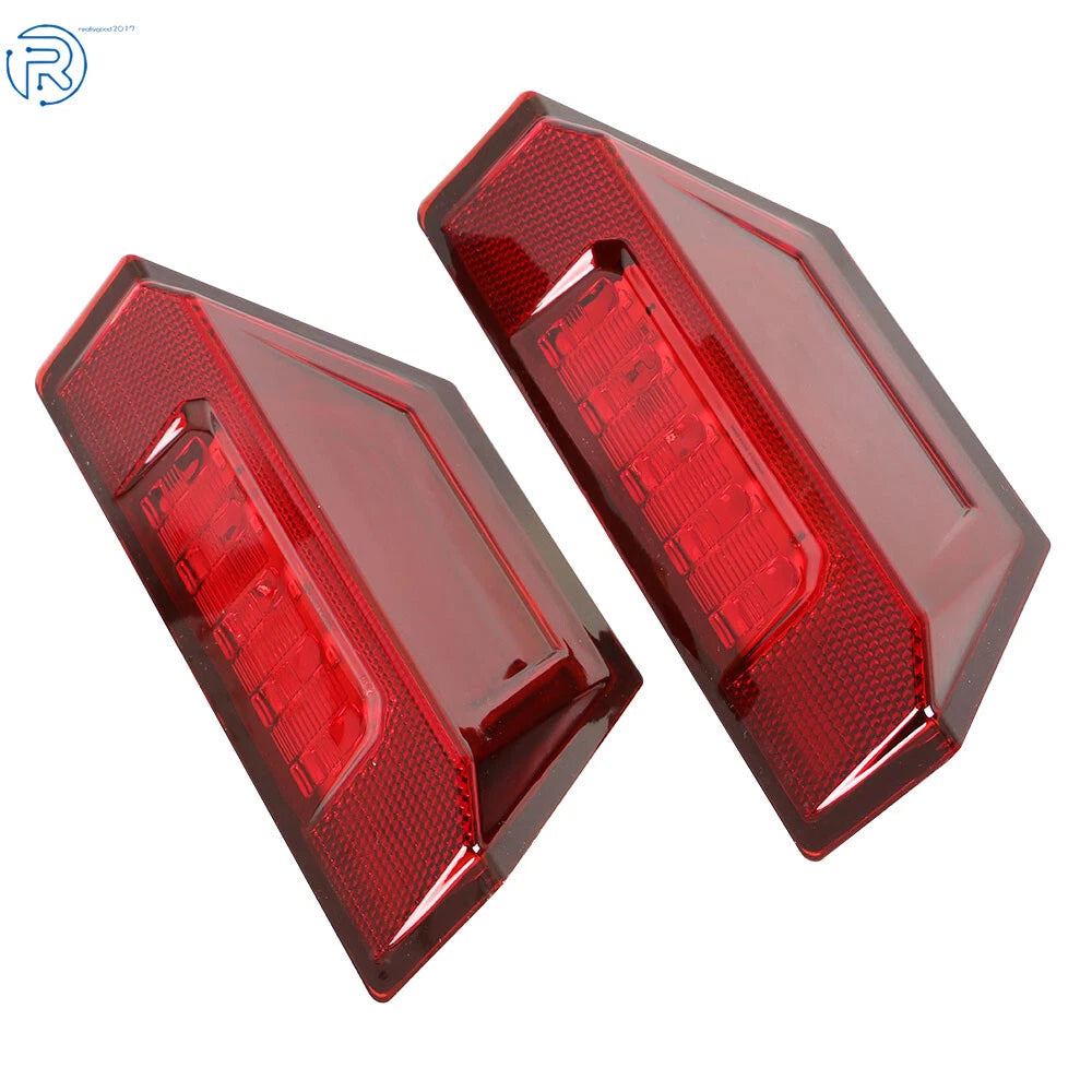 Set of 2 Red LED Tail Lights for Polaris Ranger 900 XP (2013-2019)