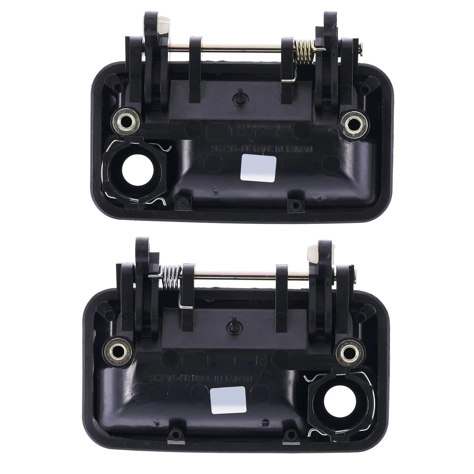 Door Handle Outer Set of 2 Black Front Left+Right for Suzuki Swift (1989–1999)