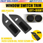 2X Power Window Switch Trim Bezel for Toyota Yaris Hatchback (2012–2015)