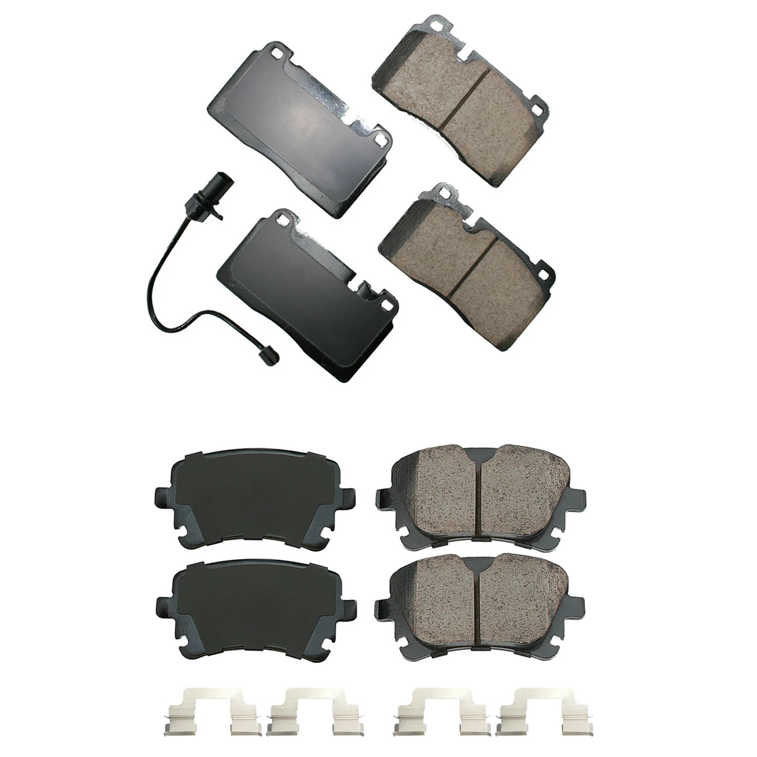 Akebono EURO Front & Rear Ceramic Brake Pad Kit for Audi Q5 (2009–2017)
