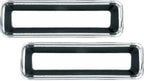 Chrome Rear Tail Light Lamp Bezels for 1967 Chevy Camaro (Pair)
