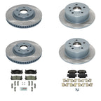 DuraGo Front Rear Rotors & Bosch QuietCast Brake Pads Kit for Avalon (2013–2018)