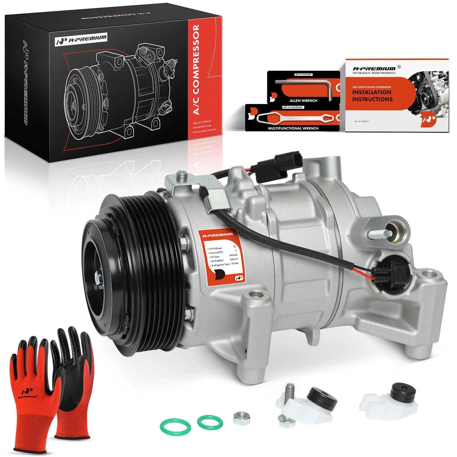 A/C Compressor with Clutch for Honda Accord (2018–2022)