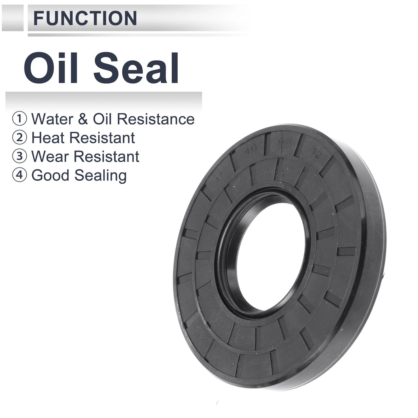 Set of 5 Oil Seal Rotary Shaft Seal for Various Models (40x90x12mm)