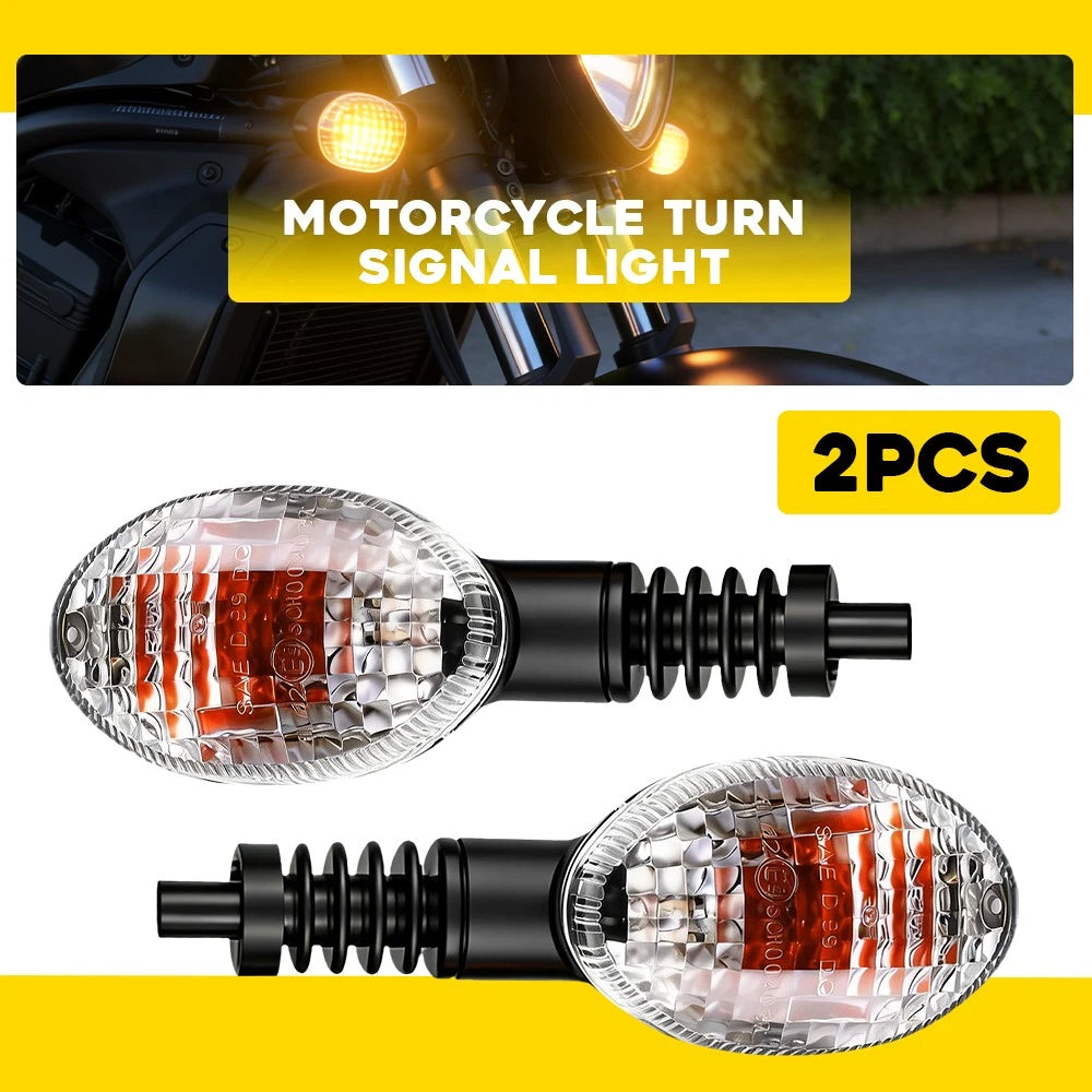 2X Turn Signal Light Blinkers Amber for Kawasaki Vulcan S 650 CAFE (2015–2024)