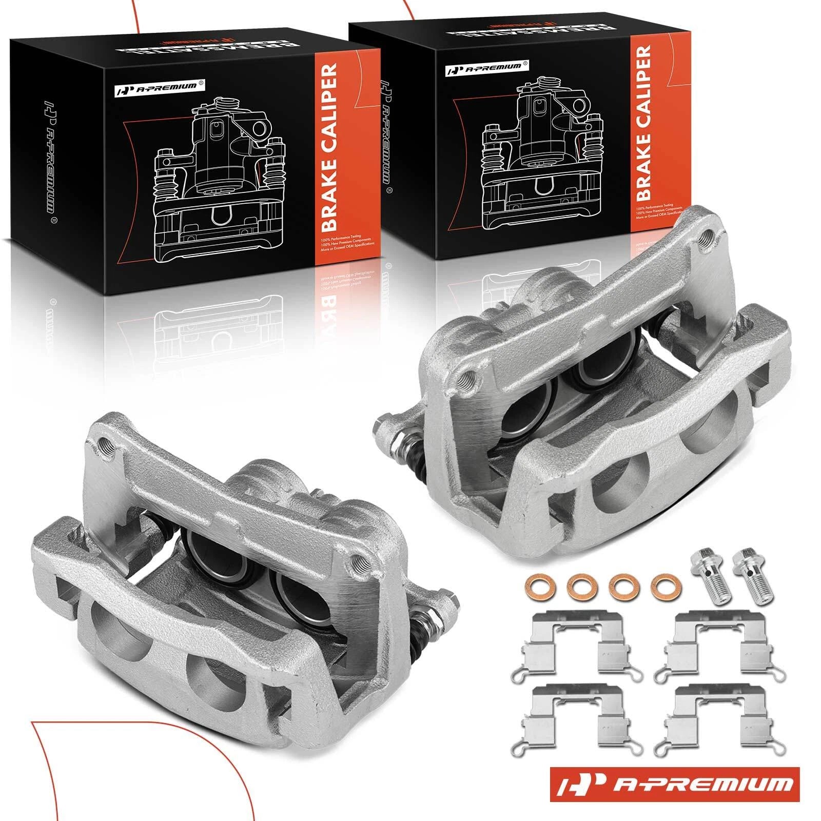 Pair Front Disc Brake Calipers for Subaru Forester Impreza 