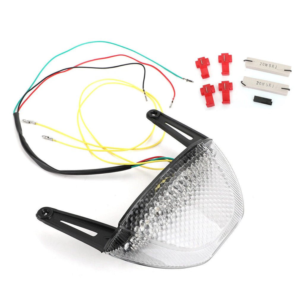 Rear Brake Turn Signals Taillight for Honda CBR 600RR (2007–2012) Clear T9