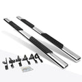 Set of 2 Chrome Oval 5" Side Step Nerf Bars for Ford F150 SuperCrew (2009–2014)