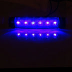 10PCS 3/8" White/Blue LED Clearance Side Marker Lights for Trailer Van Truck