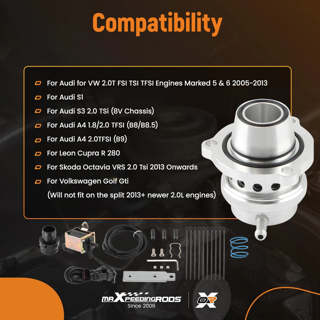 Blow Off Valve Kit for Audi S1 S3 2.0 TSi (2013-2020)