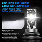 2X 9004 LED Headlight Bulbs for NOVSIGHT (60000LM, 6500K)