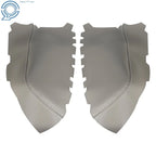 2Pcs Front Door Panels Gray Leather Armrest Cover for Honda Pilot (2009-2015)
