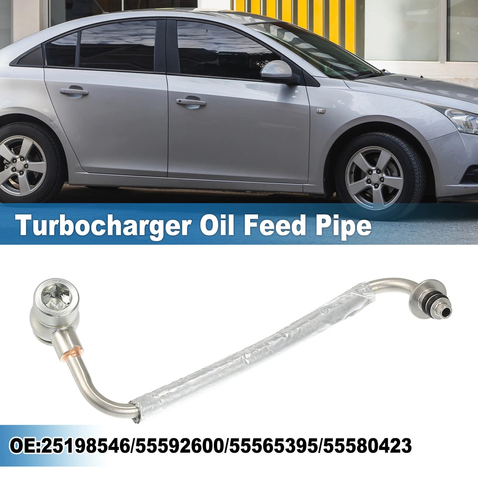 Turbocharger Oil Feed Pipe No. 25198546/55592600 for Chevy Cruze Sonic Trax (2011–2020)