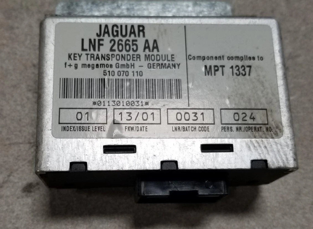 Key Transponder for Jaguar XJ8 VDP (2001–2003) LNF2665AA