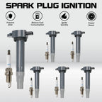 6x Ignition Coil & 6x Spark Plug for Chrysler Dodge Nitro Charger (2007–2011) UF502