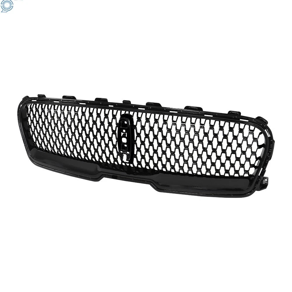 Front Grille for Lincoln Continental (2017-2020) Gloss Black with Camera Hole