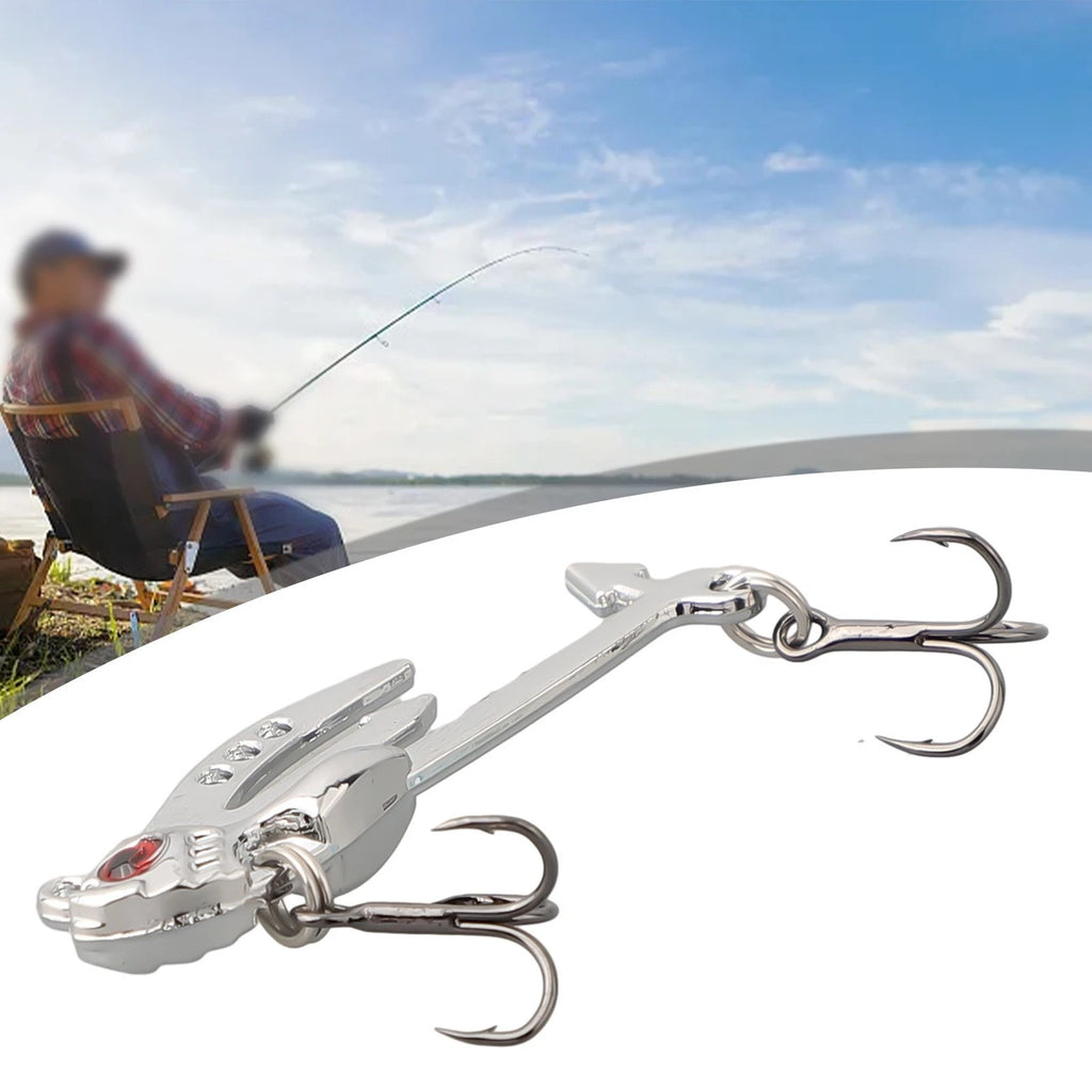 Fishing Lures Set of 4 Metal Spoon Baits Iron Plate Vib Road Bait