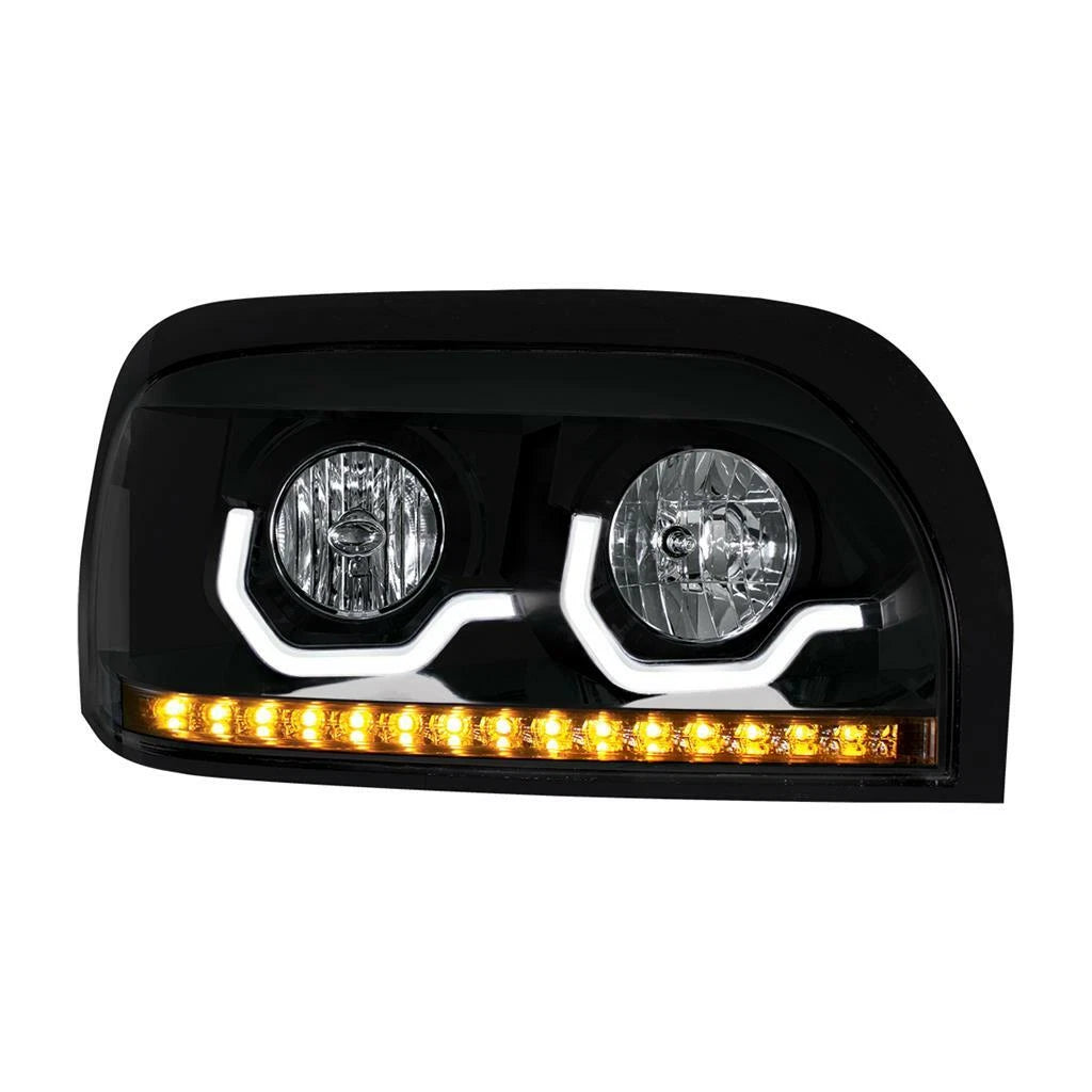 Right Blackout Headlight LED Turn Signal Light Bar for Freightliner Century (2008–2016)